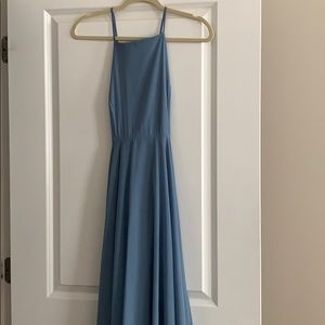 Lulu’s Long strappy blue dress